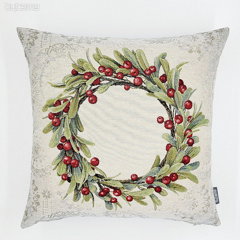 Couverture tapisserie de Noël COURONNE DE NOËL