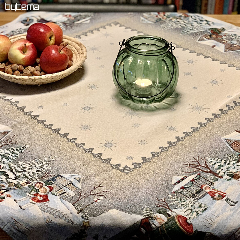 Nappe et écharpe en tapisserie WINTER JOY
