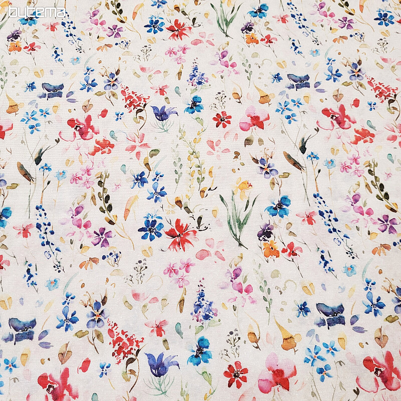 Tissu décoratif FLEURS DE CALA