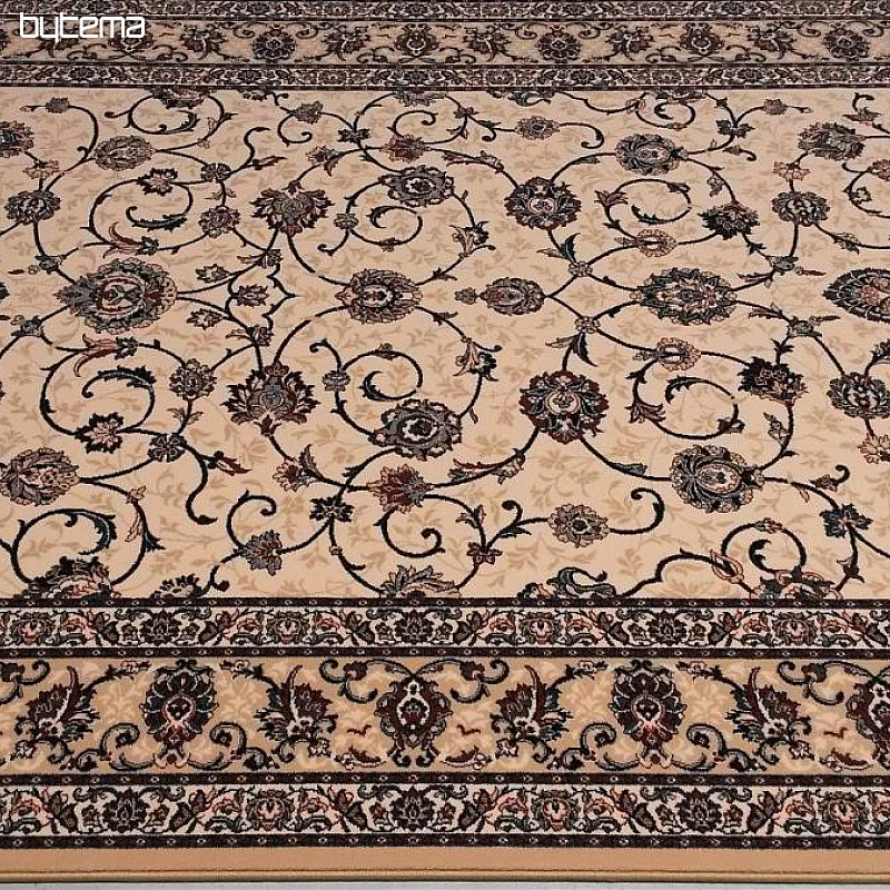 Tapis classique en laine ORIENT crème et bleu