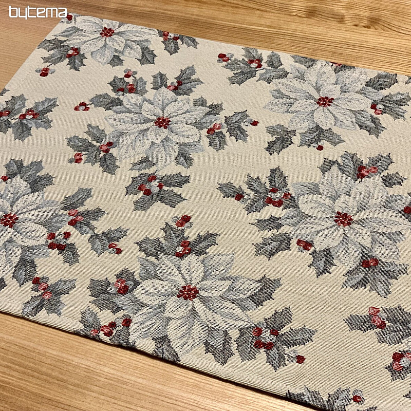 Nappe de Noël ÉTOILE DE NOËL ARGENT
