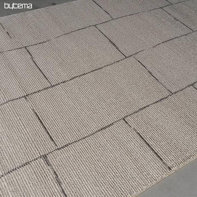 Tapis design en laine PERLA géo