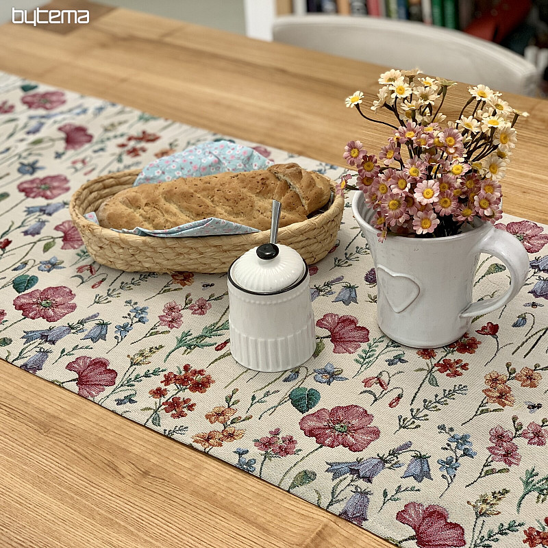 Nappe et écharpe en tapisserie BLOOMING MEADOW
