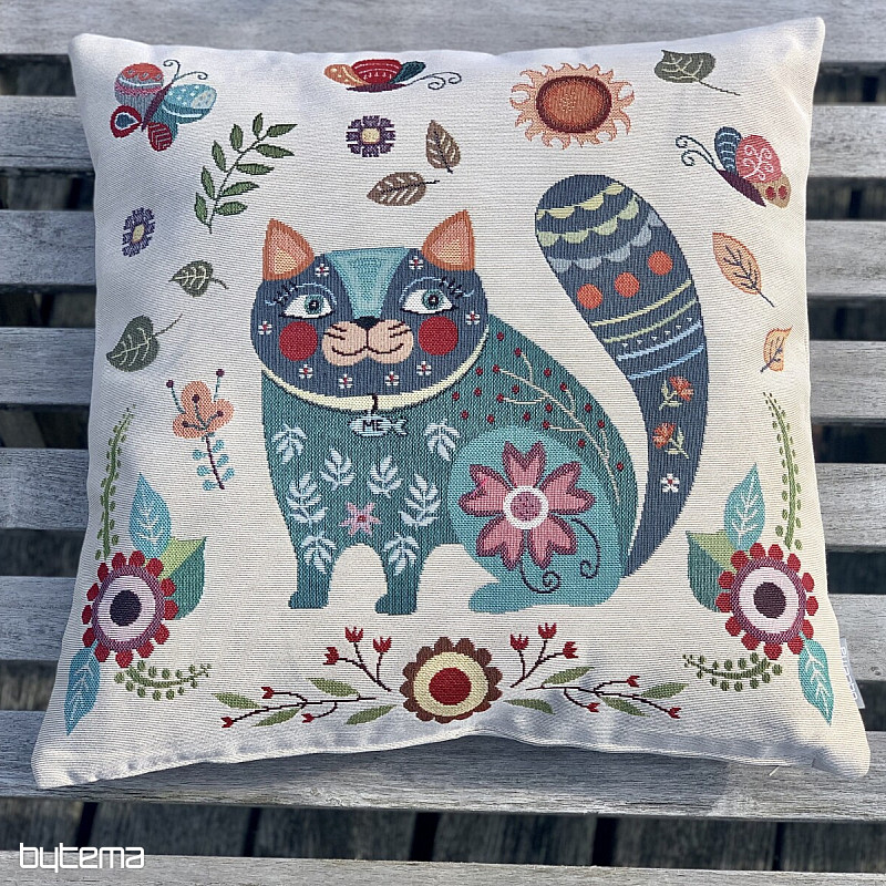 Housse de coussin tapisserie ANIMAUX CHEERFUL 1
