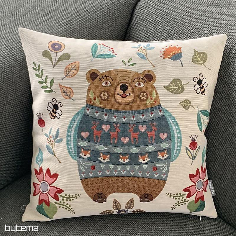 Housse de coussin tapisserie MERRY ANIMALS 2