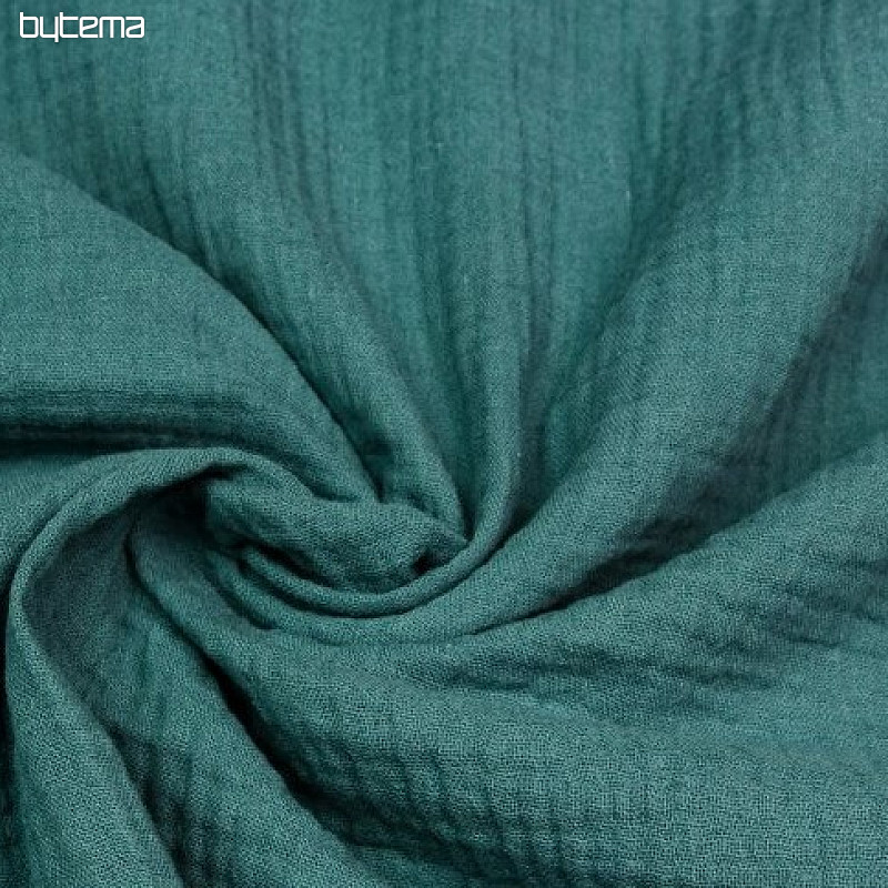 Tissu coton GAZE eucalyptus