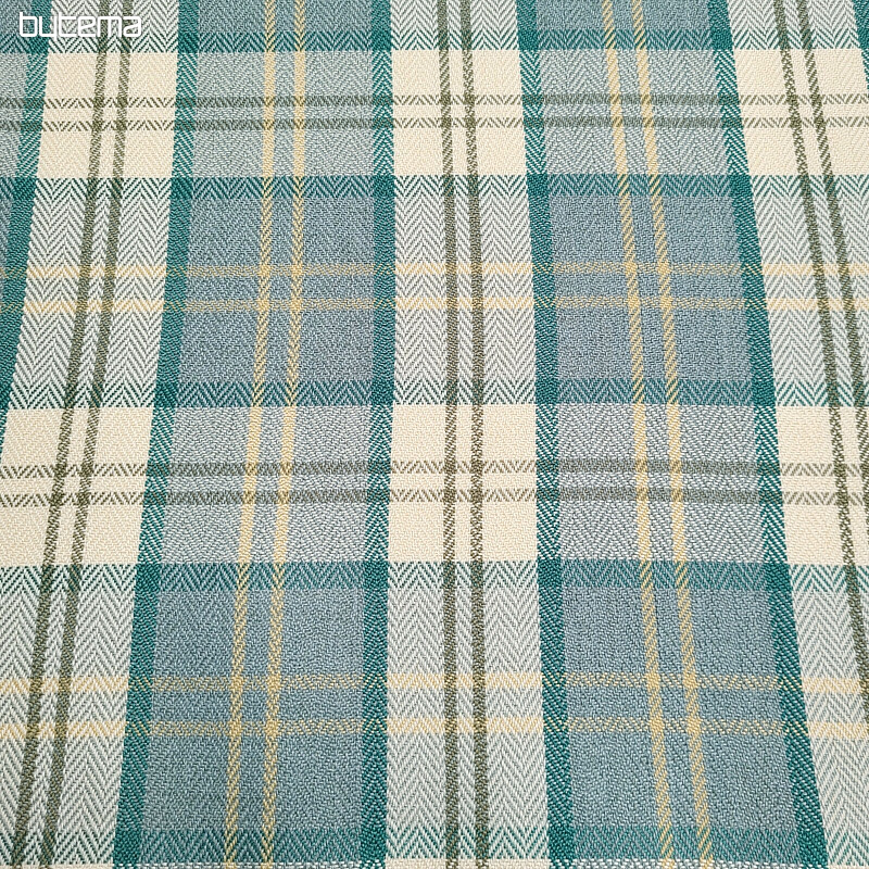 tissu de revêtement LEWIS ARCHEL 142 cm - KÁRO PETROLEJ