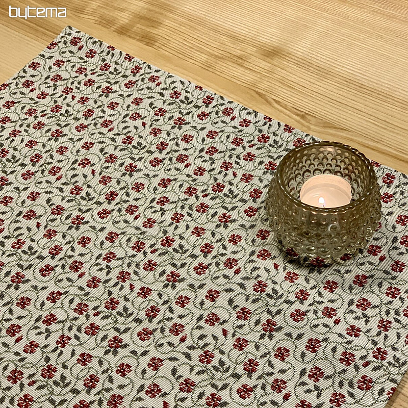 Nappe tapisserie, Foulard fleurs vintage