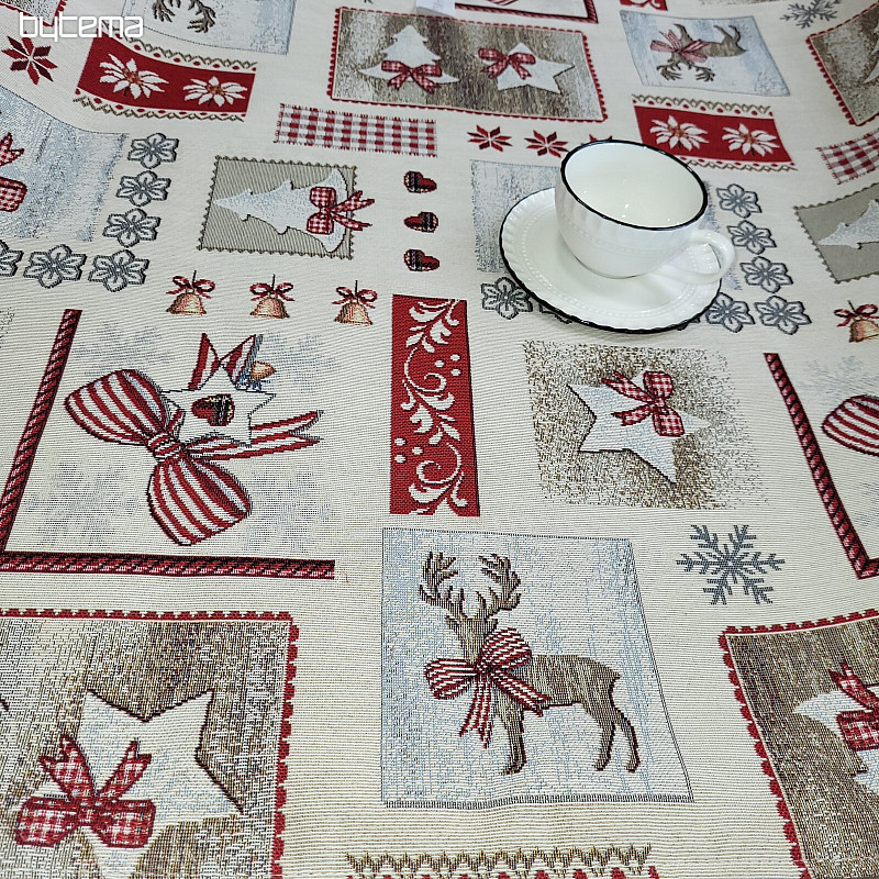 Nappe et châle tapisserie NOËL CAMPAGNE
