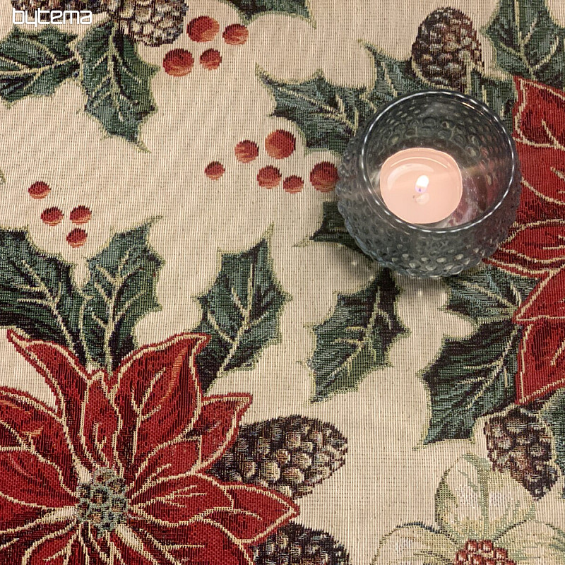 Nappe tapisserie, écharpe NOËL ROSE BARDI