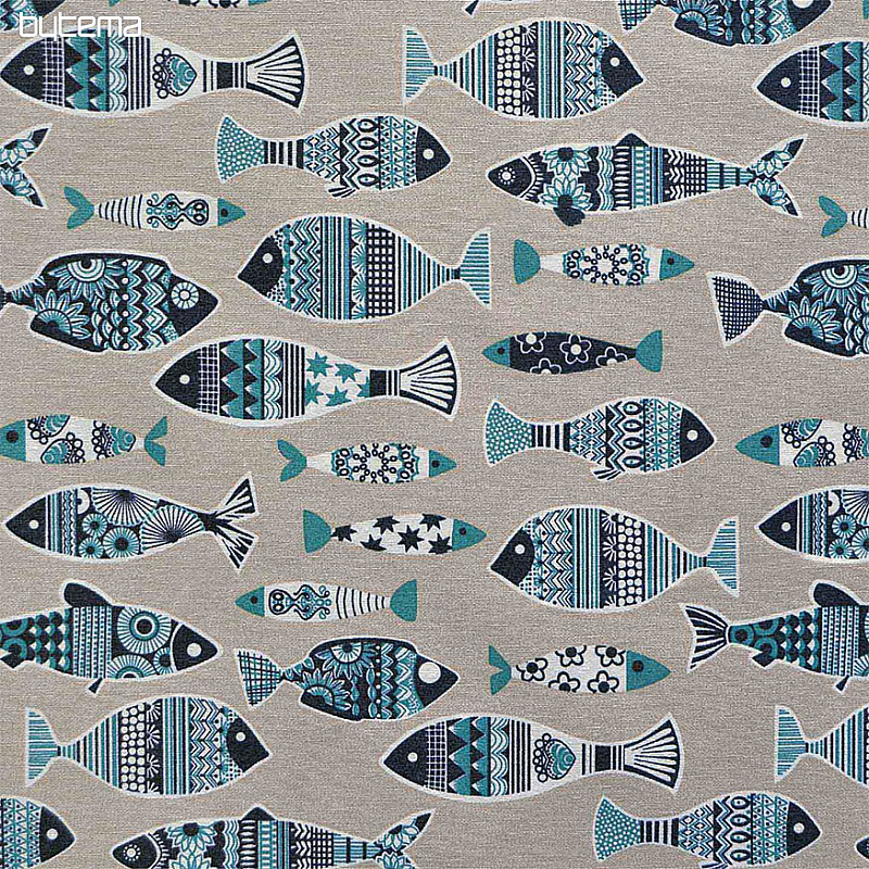 Tissu de décoration de Noël FISH