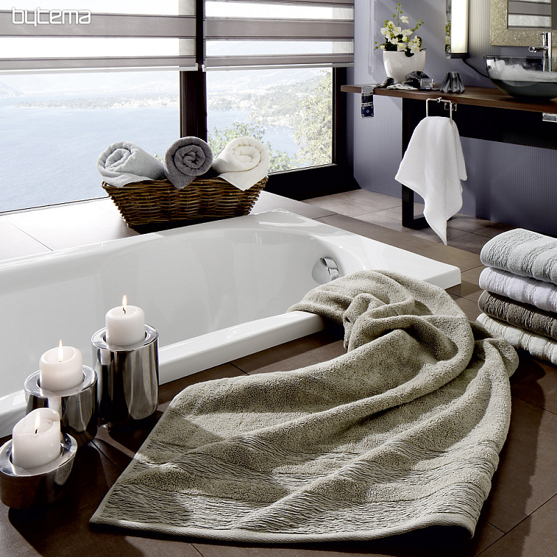 Serviette et drap de bain luxe EGERIA beige