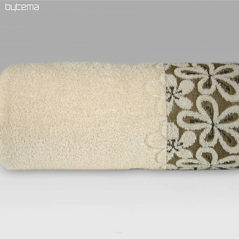 Serviette et drap de bain luxe BELLA crème