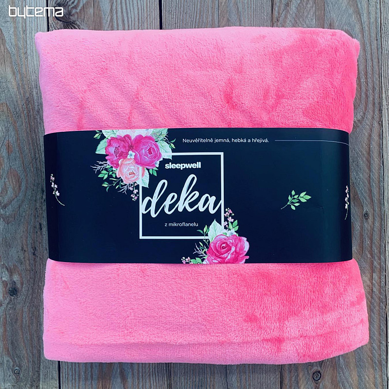 Couverture MICROFIBRE ROSE