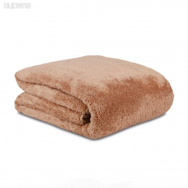 Couverture microfibre MOUTON chocolat