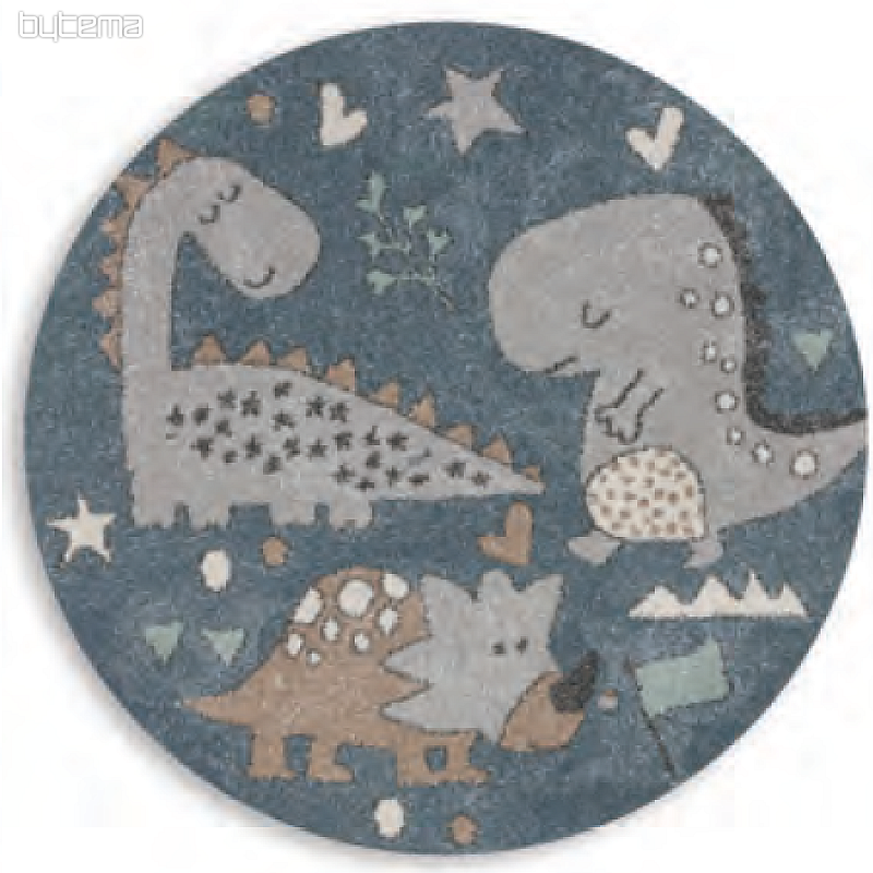 Tapis rond enfant ROMA dinosaures