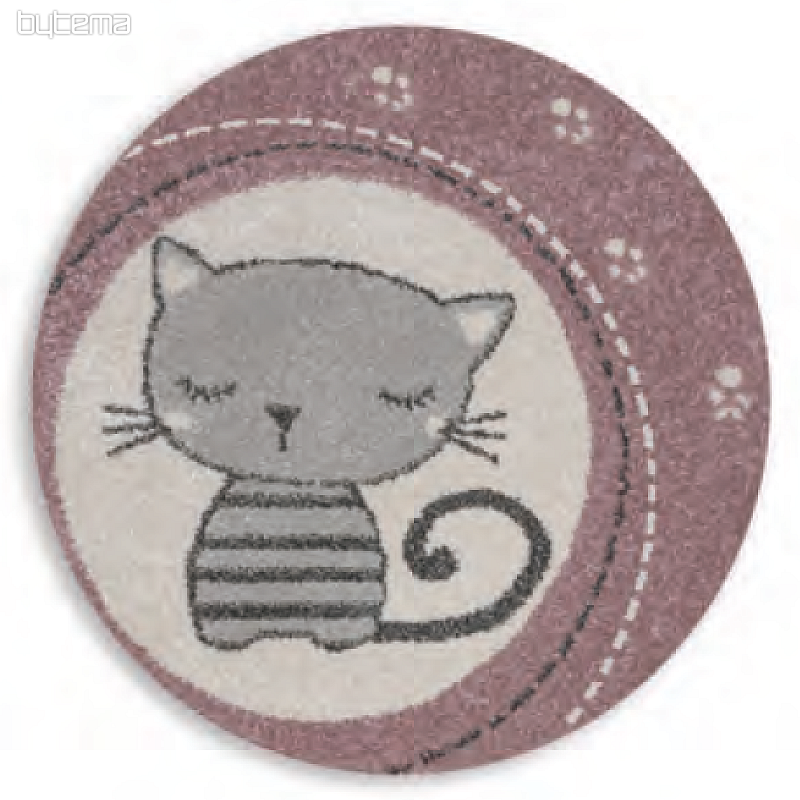 Tapis rond enfant ROMA chats