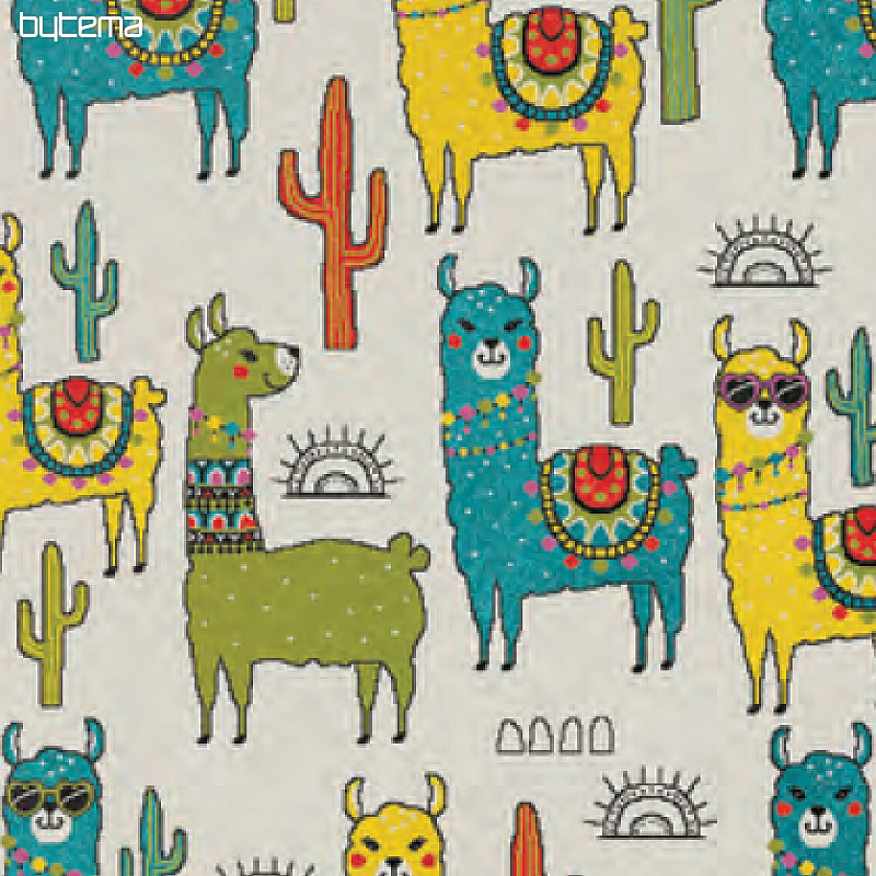 Tapis enfant jouer au lama