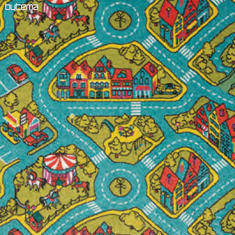 Tapis pièce enfant PLAY route