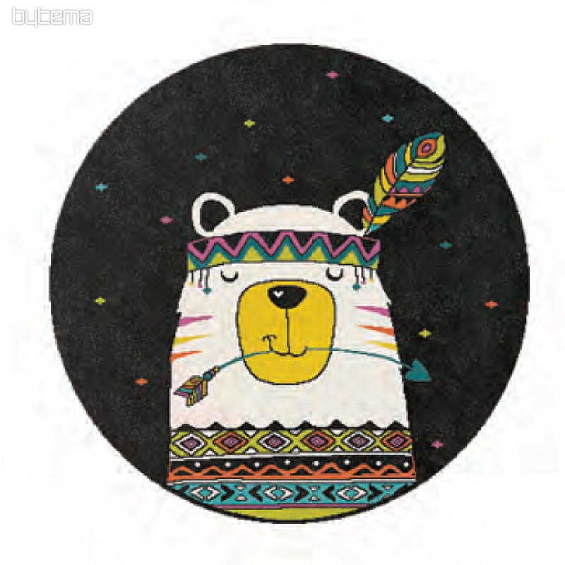 Tapis rond enfant PLAY ours
