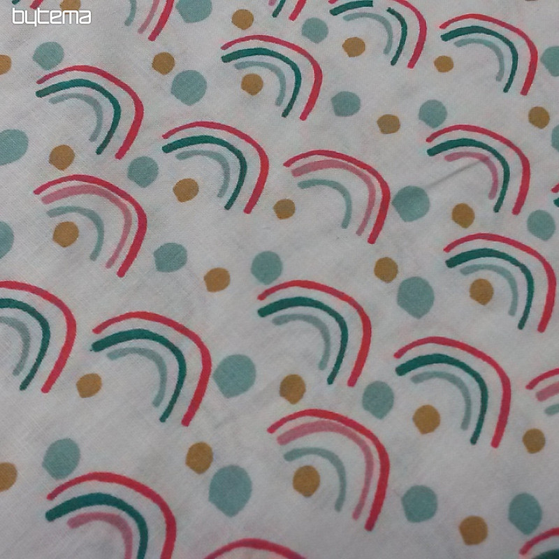 Tissu coton ARC-EN-CIEL
