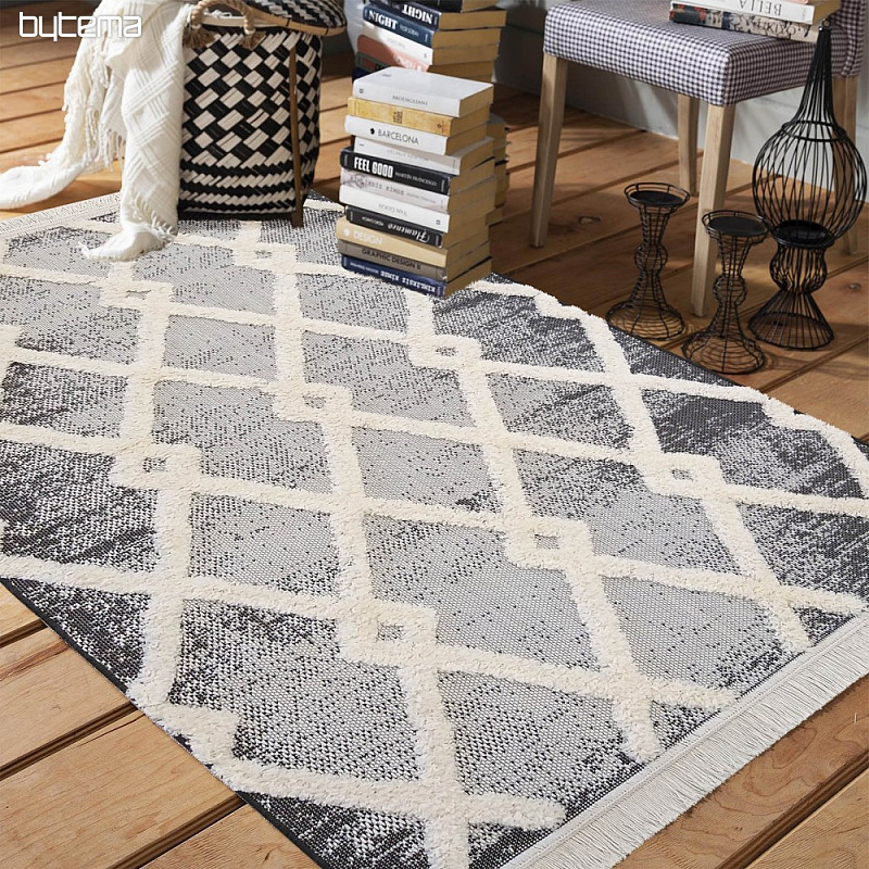 Tapis à cordes DELI 02 gris foncé