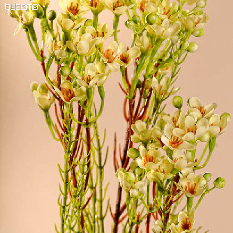 Fleur de cire jaune 78 cm