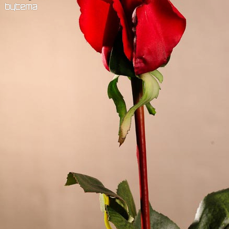 Bouton de rose rouge 70 cm