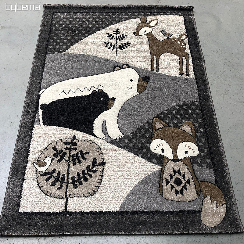 Tapis enfant ANIMAUX DE LA FORÊT DE VEGAS