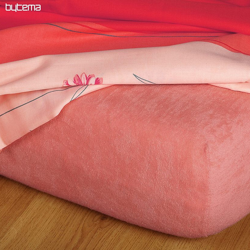 Drap éponge coloris SAUMON