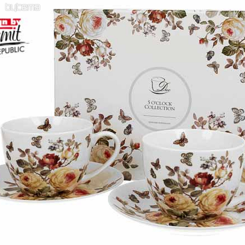 Ensemble de tasses à expresso en porcelaine ROSE