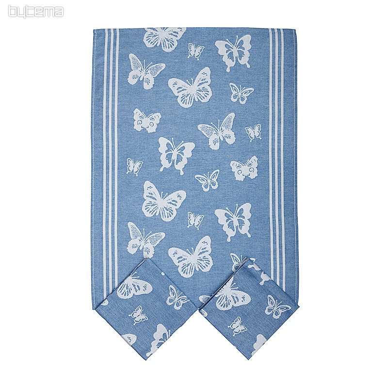 Serviettes PAPILLONS BLEU 3 pcs