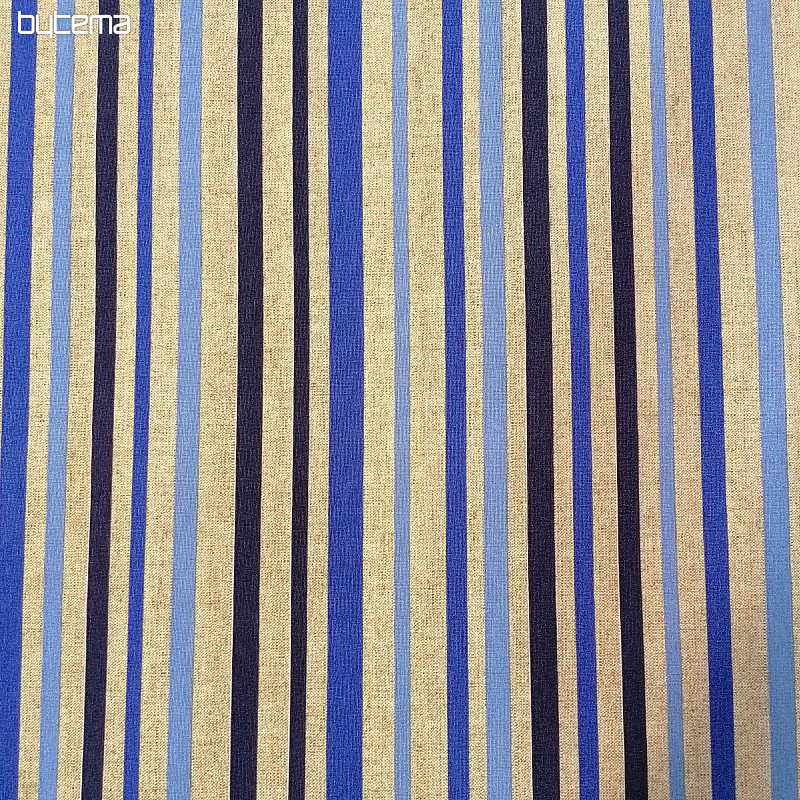 Tissu déco STRIPE bleu