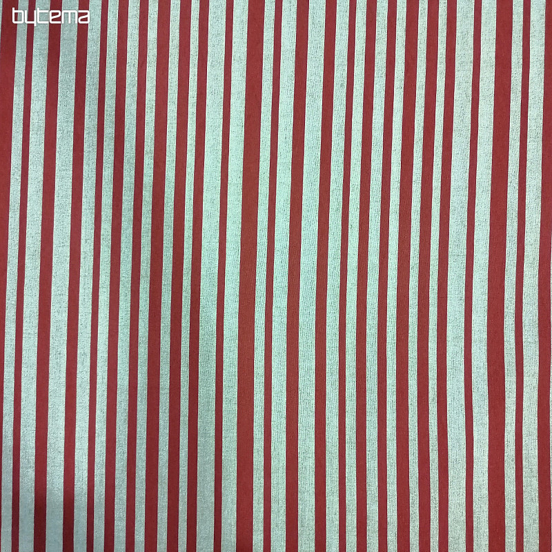 Tissu déco STRIPE bordeaux