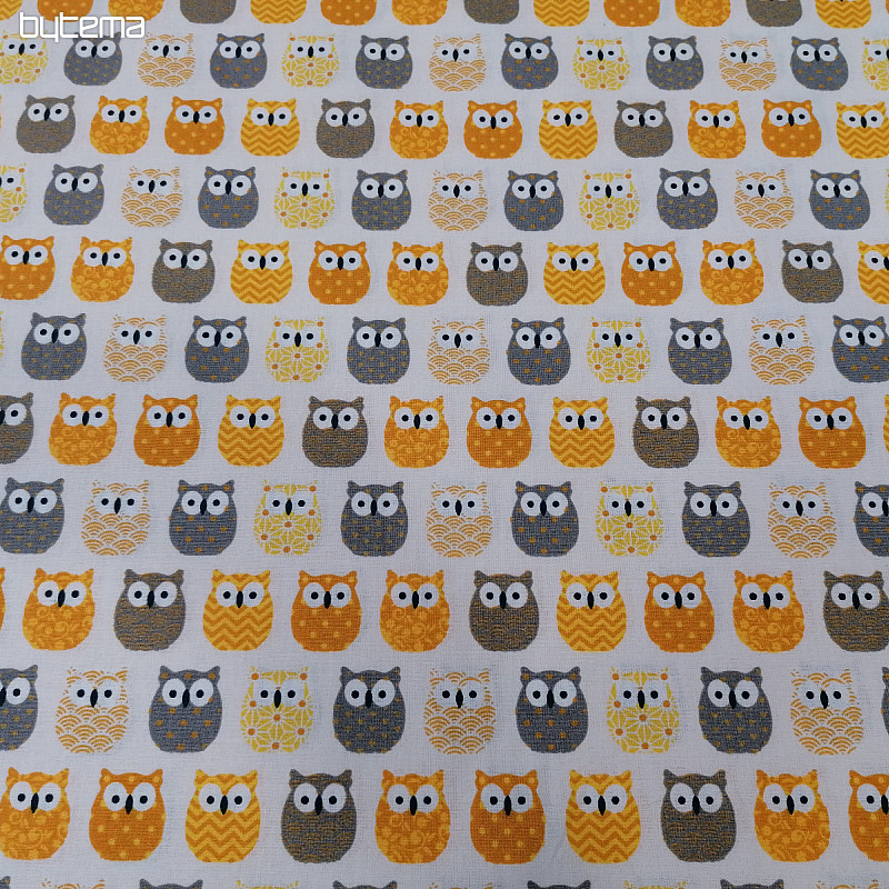 Tissu décoratif MINI CHOUETTES 3