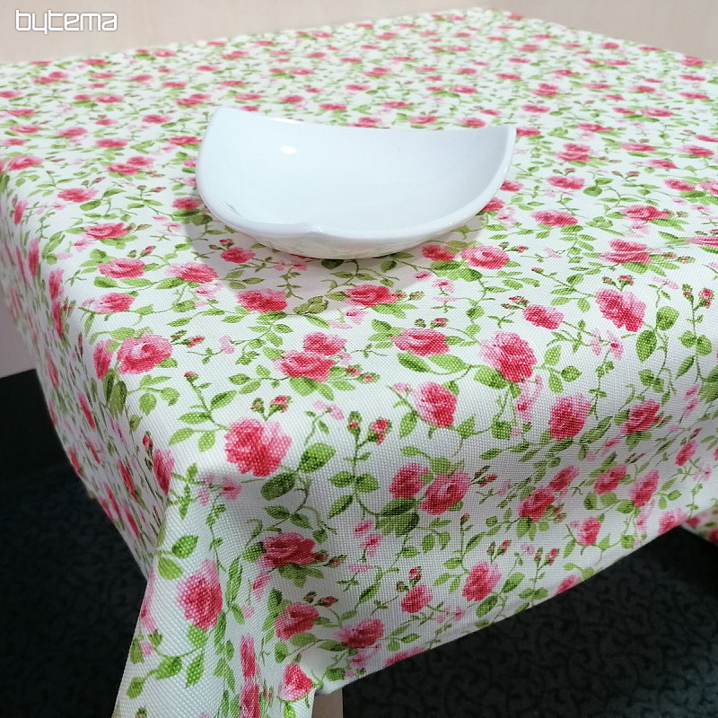 Nappe LAURA - petites fleurs roses