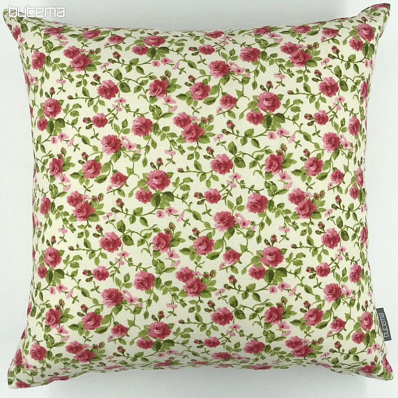 Housse décorative LAURA petite fleur rose