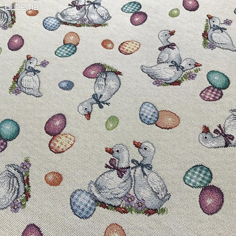 Tissu Gobelin PÂQUES-HUŠIČKY