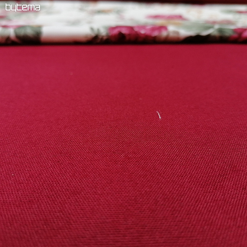 Tissu déco LISO bordeaux