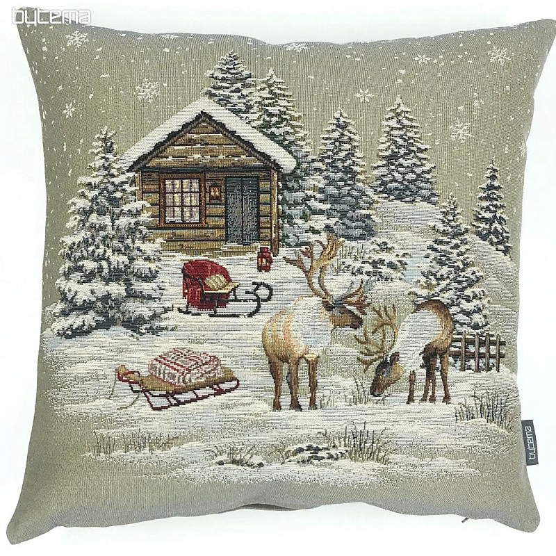 Housse tapisserie de Noël PAYSAGE D&#39;HIVER