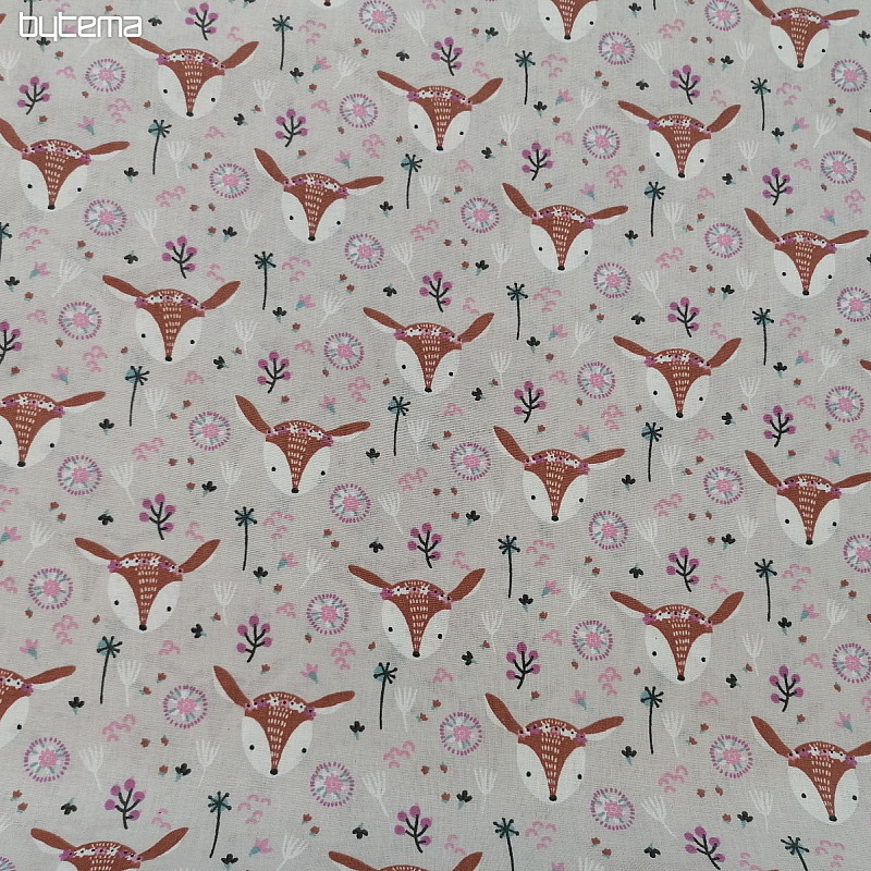 Tissu en coton SRNKA gris