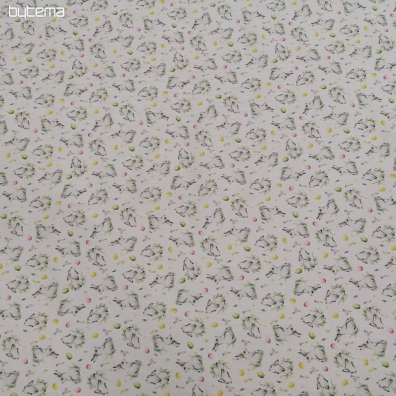 Tissu en coton LAPIN