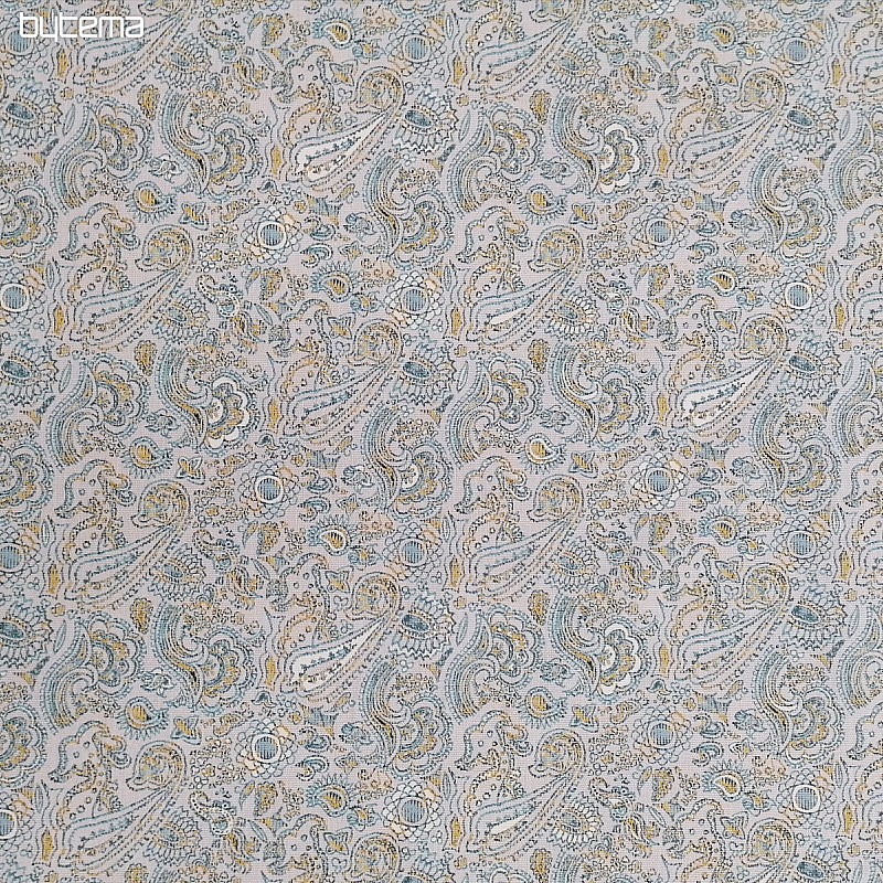 Tissu décoratif KASHMÍR bleu