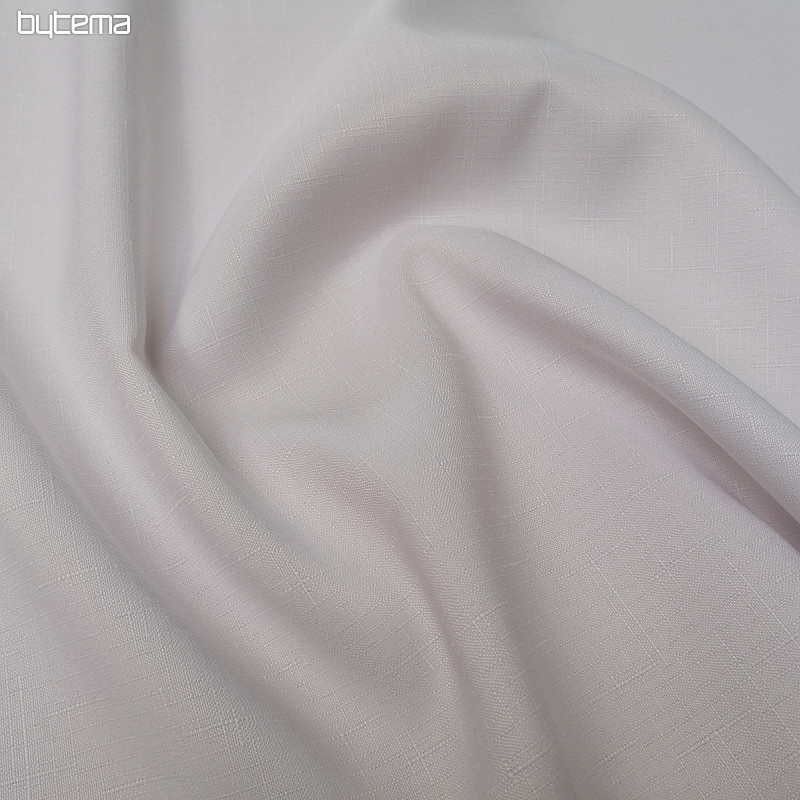 Tissu décoratif Téflon ELBA blanc