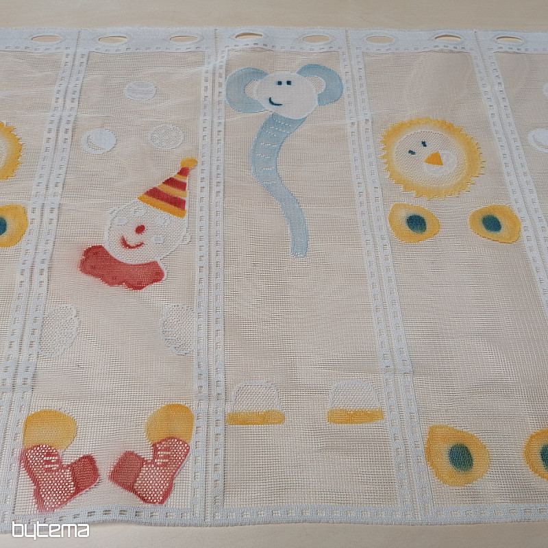 Rideau enfant pour vitrail - jacquard CIRKUS II