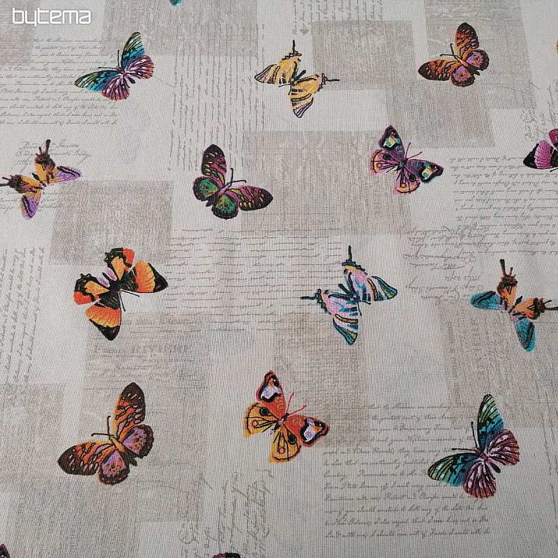 Tissu décoratif papillon papillon