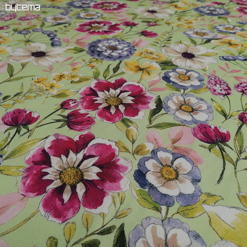 Tissu déco KEILA vert