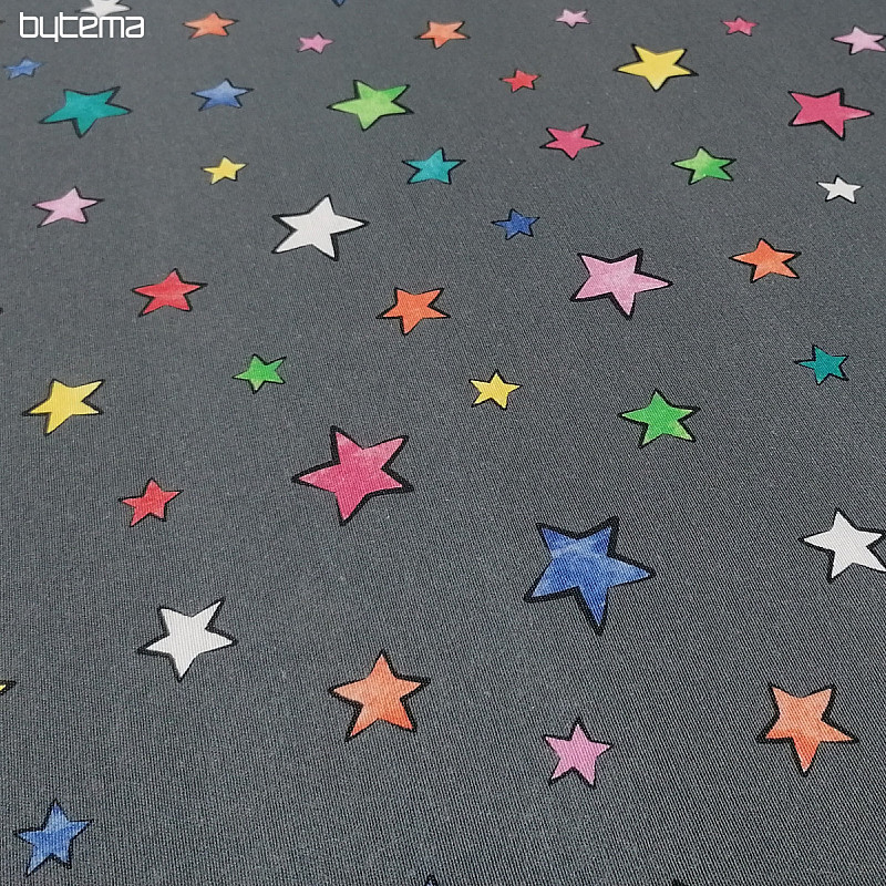 Tissu déco ÉTOILES étoiles colorées