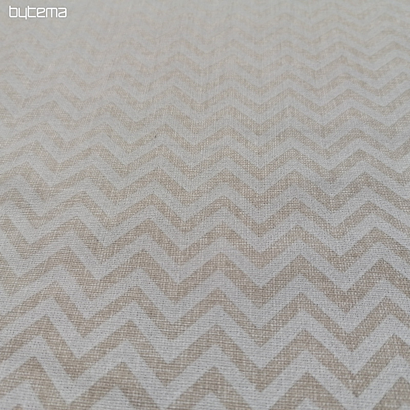 Tissu en coton zigzag
