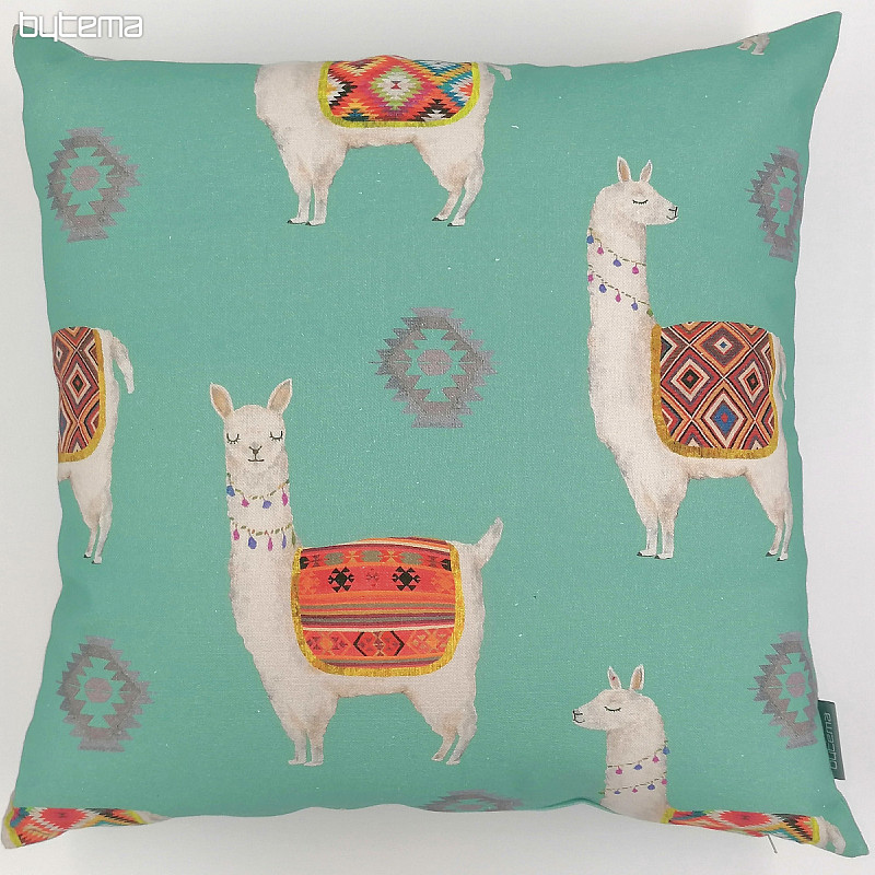 Housse de coussin décorative lama